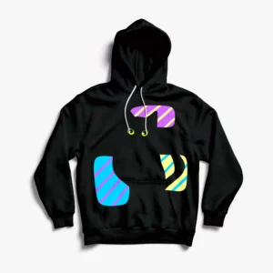 Hoodie doux avec un dessin de Fripon assis