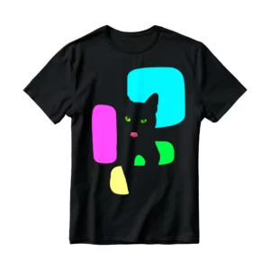 T-shirt en coton bio orné d'une photo amusante de Fripon tirant la langue