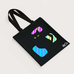 Sac en tissu avec un dessin de Fripon assis